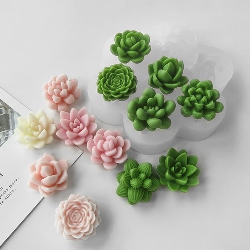 Succulent Plant Silicone Mould Handmade Scented Making Mold Soap Mould - Picture 4 of 8