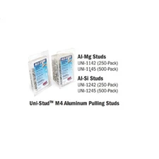 H&S AutoShot UNI-1242 M4 Aluminum Pulling Studs Al-Si 250-Pack