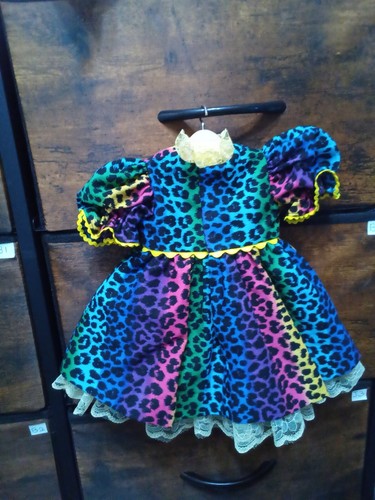 Beautiful 18 " Doll Dress Leopard Print - Picture 2 of 3