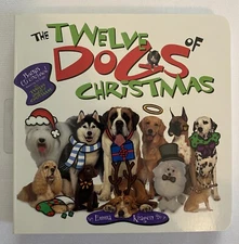 The Twelve 12 Dogs of Christmas Board Book With Music CD by Emma Kragen New