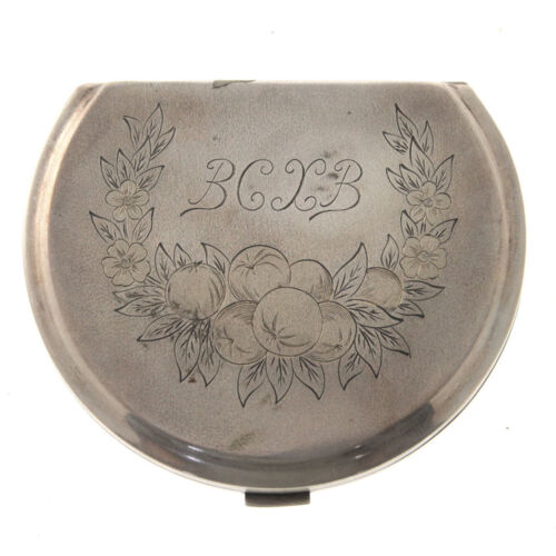 Russisches Silber Kompakt Pulveretui Box um 1920 - Bild 2 von 7