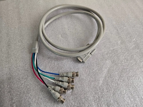 Video Card Cable Cable Assembly BNC Male 5 to 15-Pin VGA - TESTED