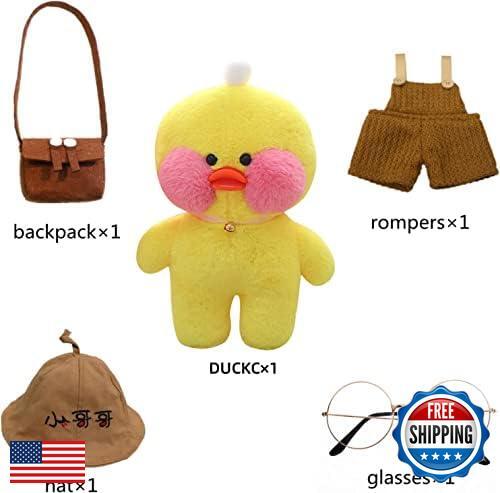 FULAI Yellow Duck Stuffed Animal Toy,Soft Plush Toy for Kids Girls DIY Huggla - Picture 2 of 5