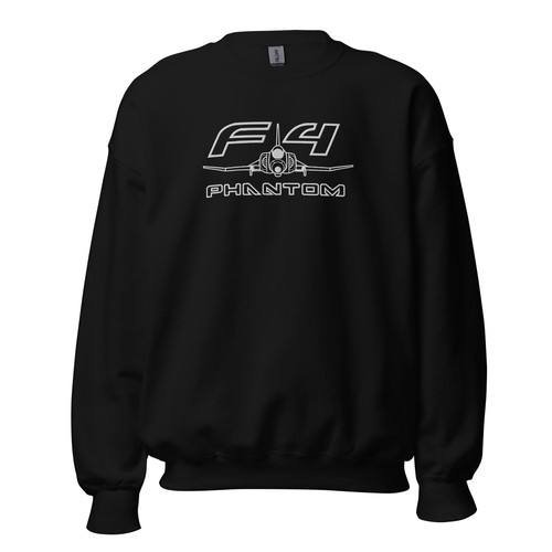 F-4 Phantom Fighter Jet Embroidered Sweatshirt - Picture 5 of 15