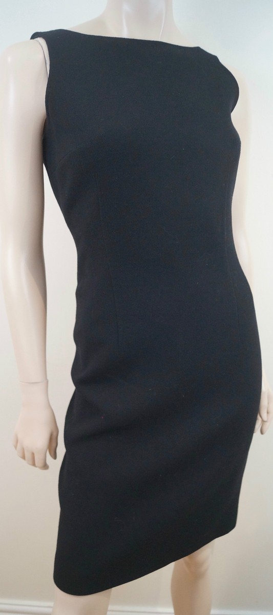 ワンピース MAX MARA PIANOFORTE Woman Dress Black 2511221104600 004 MAXMARA PIANOFORTE Black Plunge Rear V Neckline Bow Detail