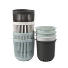 4 Pcs Wall Hanging Basket Flower Pot Plastic Indoor Plant Pots