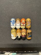 Star Wars Mighty Beanz Lot Of 8 R2d2 Princess Leia Luke Skywalker Anakin Han Sol