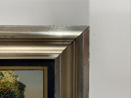 VTG. Reverse Painting on Glass of University of Michigan - Picture 8 of 12