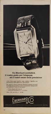 Eberhard & Co. Watch Advertisement New Collection 1962 Original 1 Page