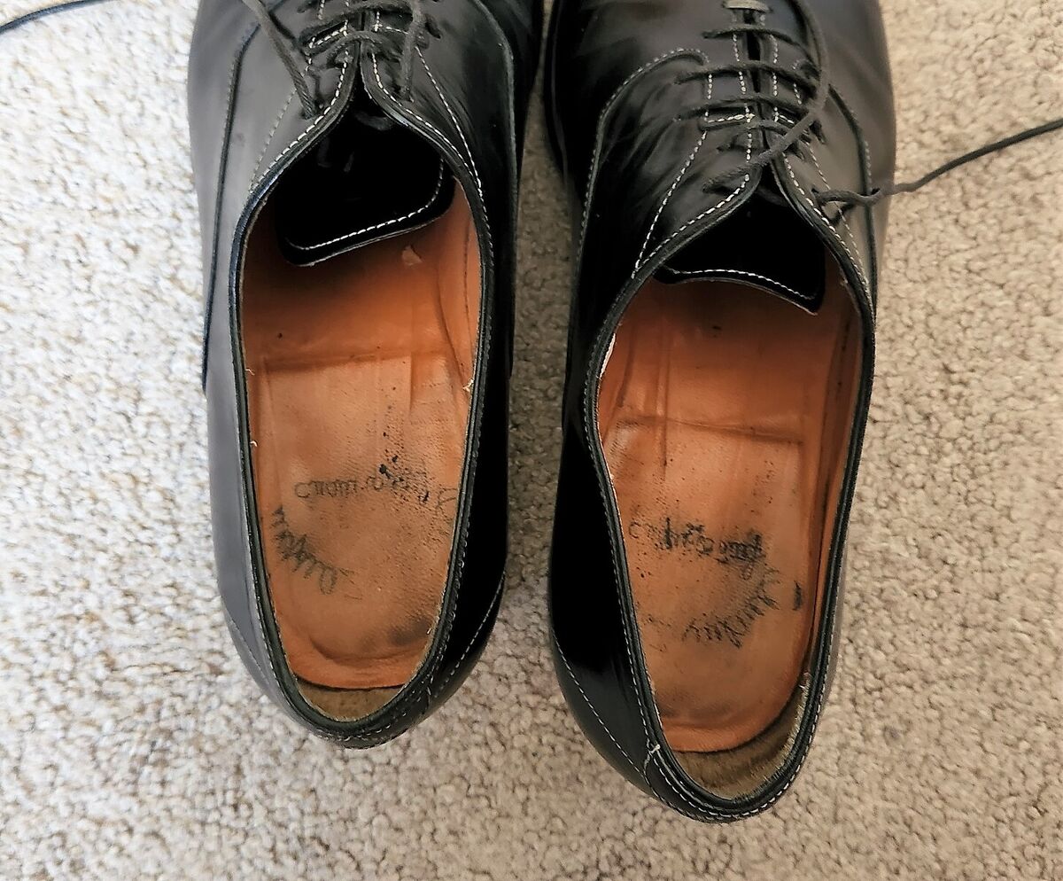 Santoni Fatte A Mano Men's Oxfords Dress Shoes Black 7 F Santoni Fatte A Mano Men's Oxfords Dress Shoes Black 7 F