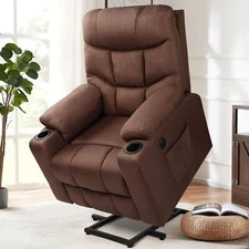Electric Lift Chair with Heated Vibration Massage Power Recliner for Elderly