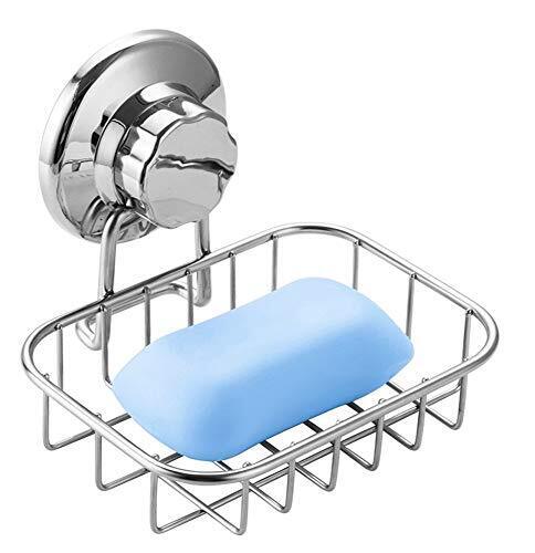Super Strong Vacuum Suction Cup Bathroom Soap Dish Holder Shower Soap Dish Saver - Picture 1 of 8