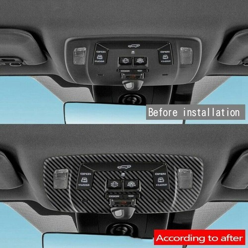 1 pieza borde de luz de lectura frontal de fibra de carbono ABS para Toyota Sienna 2021-2022 - Imagen 3 de 4