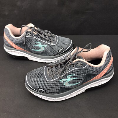 Chaussures Femme Gravity Defyer Mighty Walk - Taille 8.5 M Noir/violet - Orthopédique Antichoc - Occasion Très Bon état