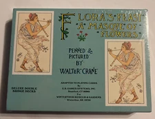 Flora’s Feast A Masque Of Flowers Deluxe Double Bridge Decks By Walter Crane NEW