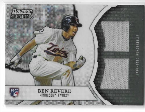 2011 BOWMAN STERLING BEN REVERE XFRACTOR DOPPIA MAGLIA RC #XDR-BR TWINS 039/199 - Foto 1 di 2