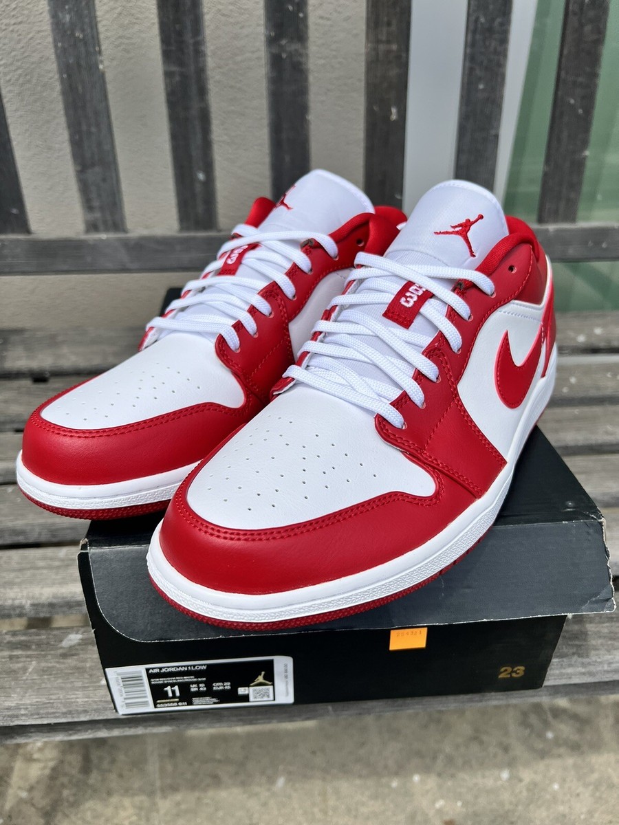 DS Nike Air Jordan 1 Low White Gym Red Men's sz 11 Retro DS Nike Air Jordan 1 Low White Gym Red Men's sz 11 Retro