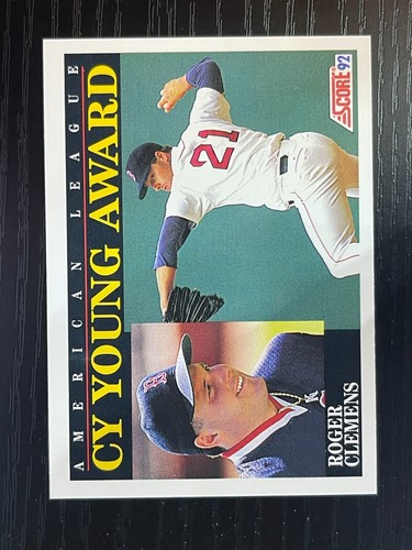 1992 Score Cy Young Award Roger Clemens #790 NrMT - Picture 1 of 2
