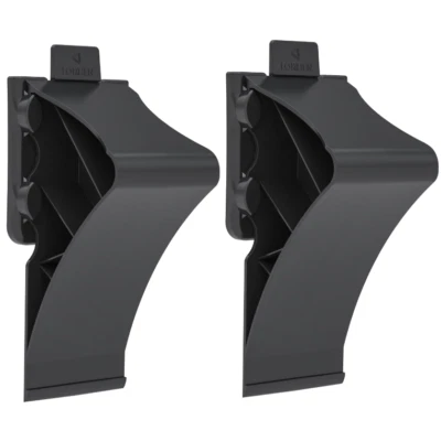 ZURRTEC 2 x Pkw Anhänger Keile Unterlegkeile Bremskeile Hemmschuhe Schwarz Auto Keil