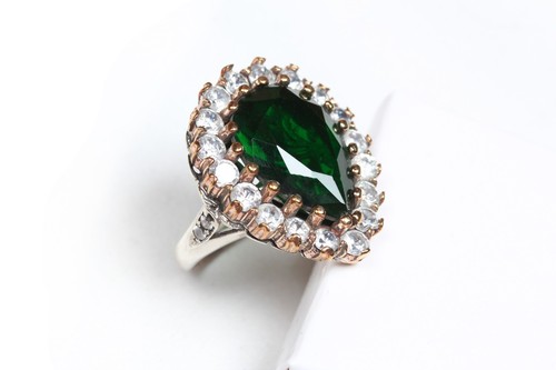 Anello Hurrem Sultan stile turco - argento sterling 925 carati - gioielli donna - regalo - Foto 4 di 8