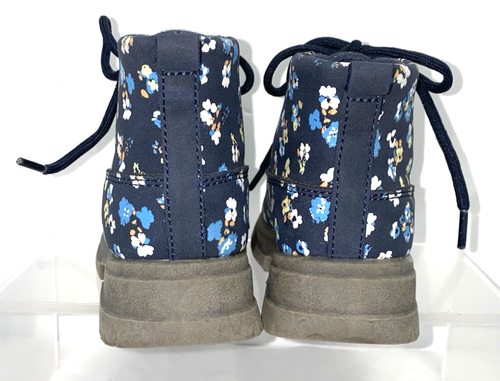 OshKosh B'Gosh Floral Toddler Girls Lace Up Bootie Size 6M Blue B*N - Picture 5 of 8