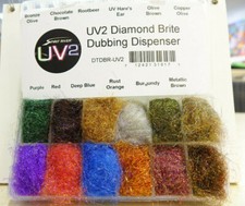 uv2 DIAMOND BRITE Dubbing Assortment Box Spir...