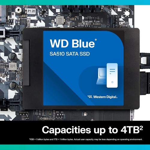 Powerful 1TB WD Blue SA510 SSD - Enhance Your PC with 560 MB/s Transfer Speeds - Afbeelding 5 van 7