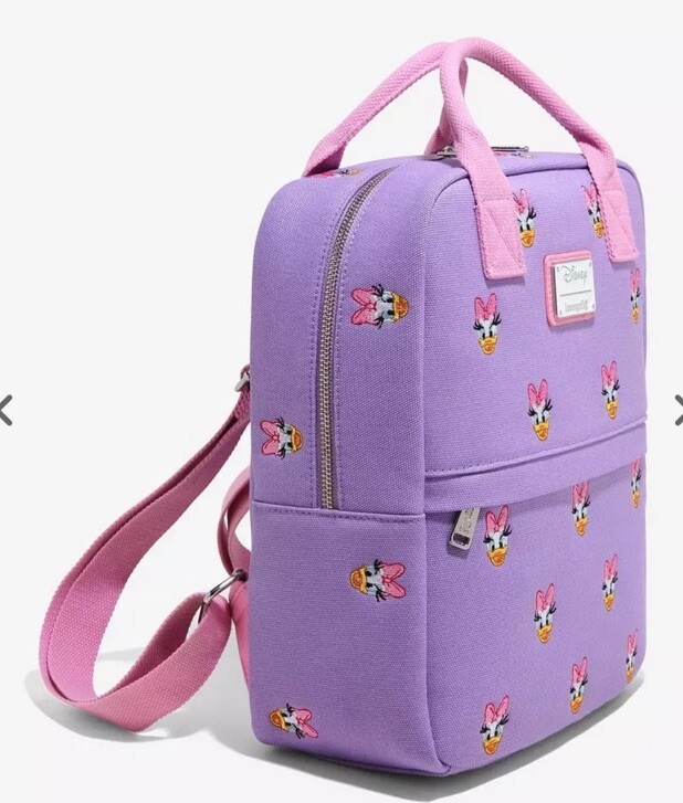 Loungefly Disney Canvas Daisy Duck Mini Backpack Loungefly Disney Daisy Duck Mini Backpack | Hot Topic main image 2