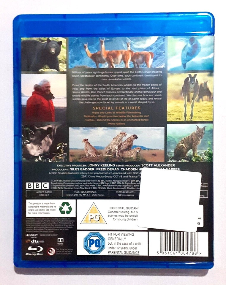 Seven Worlds One Planet BLU RAY BBC Documentary Narrated By David Attenborough - Image 2 of 4