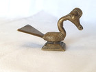 POIDS BRONZE AKAN A PESER LA POUDRE D'OR-ZOOMORPHE-ART AFRIQUE OUEST-XXème