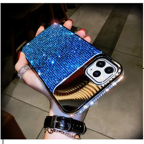 Für iPhone 12 Pro Max Mädchen Spiegel Farbverlauf Glitzer Diamant Hülle - Zdjęcie 4 z 12