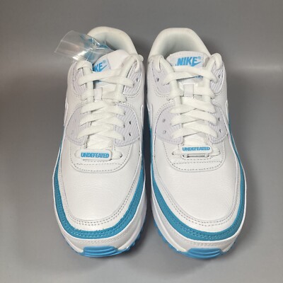 ★ Nike Air ★ Air Max 90 Undefeated White Blue Fury Size 7.5 - Nike Air Max 90 x Undefeated White Blue Fury 2019