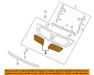 Pontiac GM OEM 01-05 Montana-Inner Grille Right 10310168 | eBay