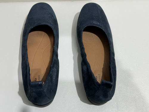 Clarks Womens Un Darcey Vibe Navy Metallic Suede Shoes - EU 35.5, US 5.5 - Picture 3 of 11