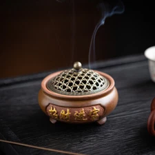 Ceramic Coil Incense Burner Wealth Censer Home Aromatherapy Tea Table Decor