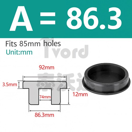 Black Silicone Rubber Round Hole Plugs 6mm 7mm~201.5mm Tube Pipe Insert Bung - Picture 64 of 92