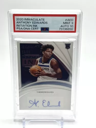 2020-21 Immaculate Anthony Edwards Initiation Ink Auto Rookie RC /99 🔥Pop 8