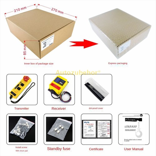 PISO A2S AC36V/220/380V DC24V Industrial Wireless Remote Control For Hoist Crane - Picture 7 of 13