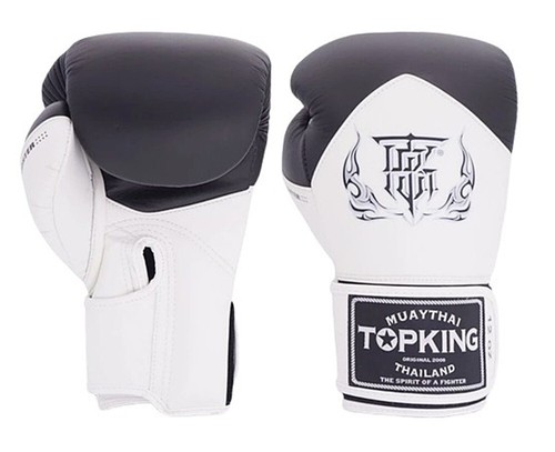 MMA TOPKING Boxing GLOVE Leather Muay Thai Sparring Made TH BLEND 01 Size 8-16oz - Picture 13 of 17