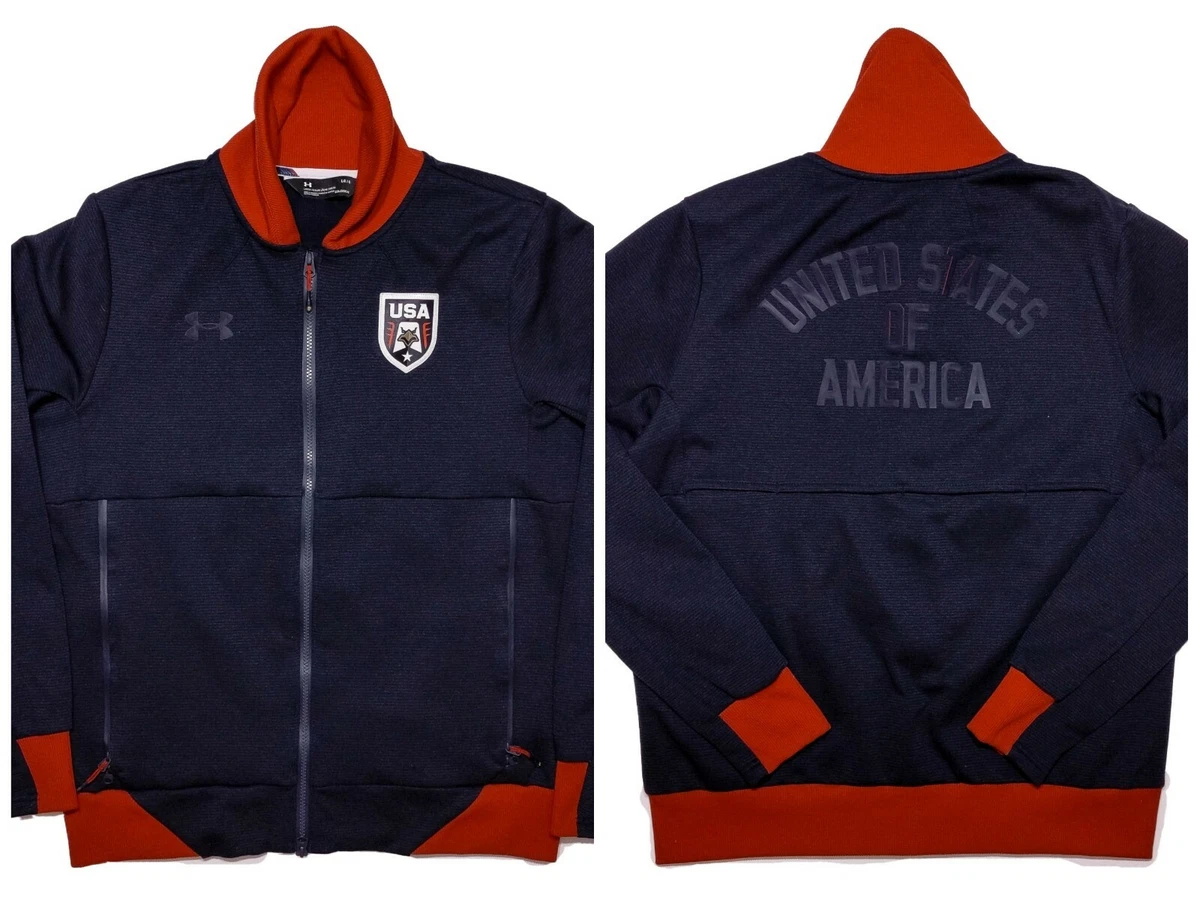 UNDER ARMOUR USA United States of America Jacket Eagle Blue 1303166 Large L
