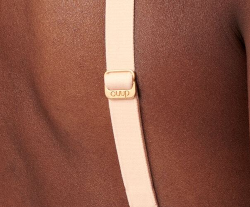 Cuup Bra Women's Size 34E The Plunge Mesh Underwire Blush/Beige Smooth Comfort - Bild 6 von 8