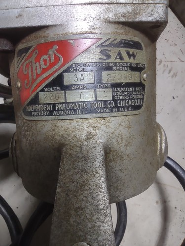 Vintage Thor Circular saw with case and lubricant - Picture 5 of 10