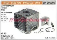 Zylinder Kolben Segmente Emak Motor Freischneider Efco 410 30100365