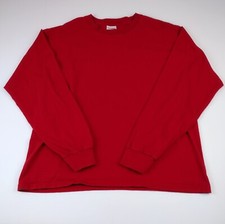 Vintage Universal Active Wear Red Long Sleeve Tshirt...XL Made In USA. .S2-4.
