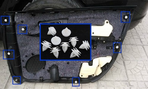 10 Car Interior Door Panel Molding Trim Retainer Clips for Mazda - Picture 4 of 5