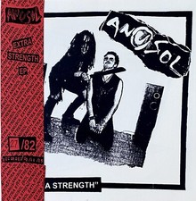 ANUSOL - EXTRA STRENGTH 7” RED VINYL CRUST PUNK NOISE GLOOM ZYANOSE LTD 82 W/OBI