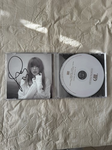 The Tortured Poets Department TTPD Taylor Swift SIGNED HEART CD SAME DAY SHIP
