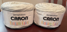 Two Caron Blossom Cakes Yarn Charcoal NIP Retired