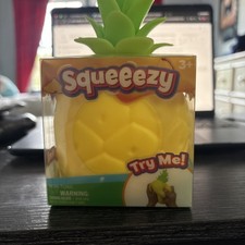 Viral Sunny Days Squeezy Pineapple , Squishy Toy, Stress Relief Sensory Fun