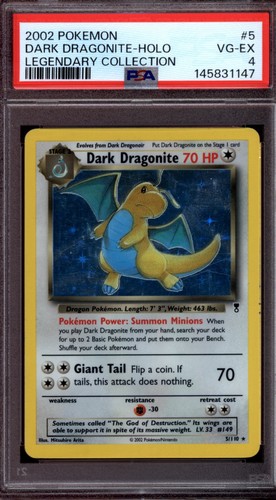 Dark Dragonite graded PSA 4 for sale on eBay